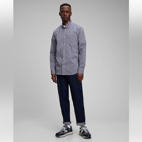 Gap Blue Checkered Button Down - Size XL - Picture 4 of 4